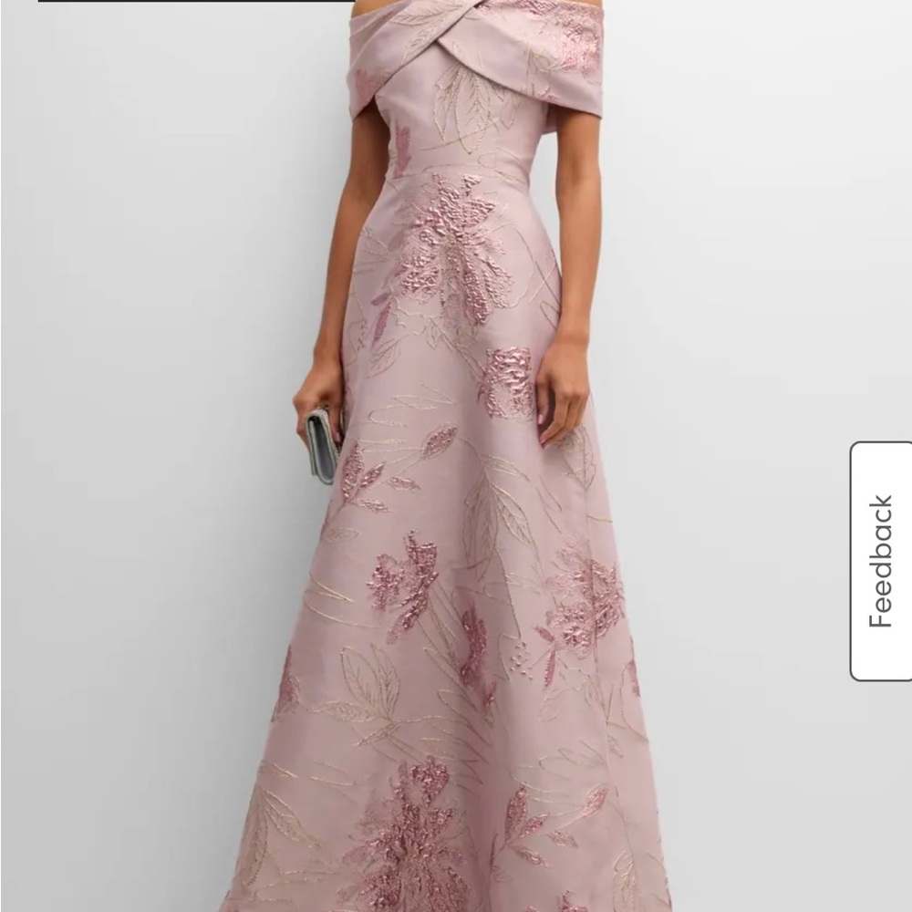 Teri Jon off shoulder gown